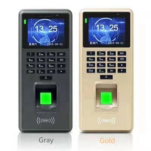TCP/IP 125Khz RFID Controller di accesso per impronte digitali riconoscimento della carta d'identità visione notturna Reset tempo presenza ufficio porta elettrica - Product Image 1