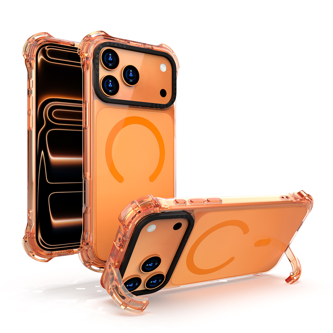 7,5M-Orange transparent magnétique