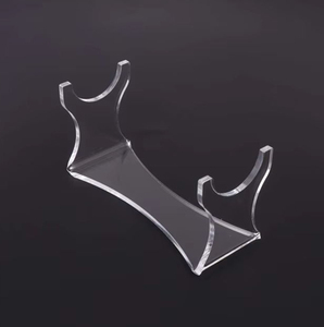 卓上アクリルサムライカタナ収納ディスプレイラック用カスタムクリアアクリルソードディスプレイホルダー - Product Image 1