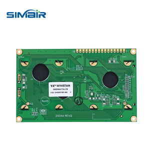 Modulo di caratteri Display schermo LCD 20x4 singolo colore ad alta definizione perno parallelo giallo saldabile 5V - Product Image 6