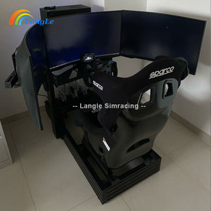 Simucupe Formula Sim Racing Cockpits Soporte de asiento Teclado Freno de mano Conducción Simulador de juegos