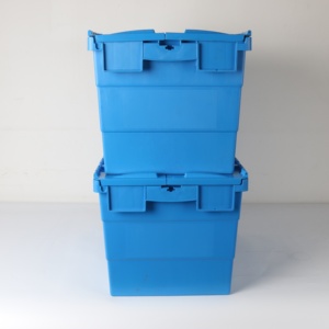 Ecommerce Delivery <strong>Logistic</strong> Relocation Packaging Moving Stackable <strong>Nesting</strong> Plastic Crates Storage <strong>Containers</strong> - Product Image 1