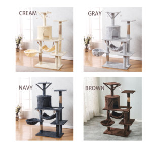 คอนโดแมวขนาดใหญ่สำหรับแมวตัวใหญ่เสาขนาดใหญ่สีเทา - Product Image 2