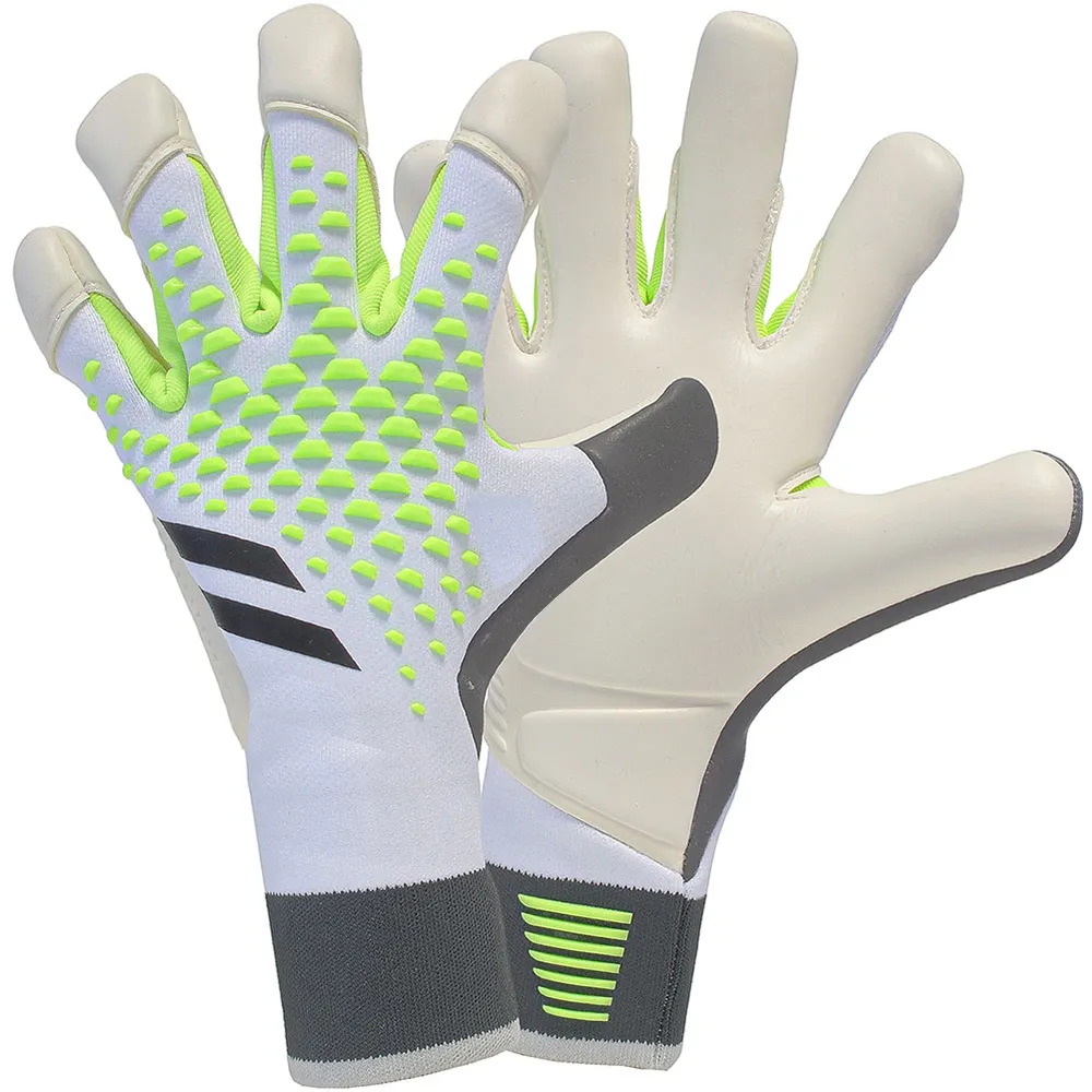 Cheaper guantes de futbol professional football soccer goalkeeper gloves with finger protection soccer goalie gloves