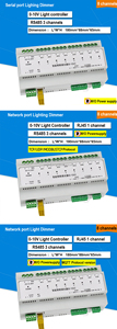 0-10V Lighting Dimming <strong>Controller</strong> Modbus 4-channel 8-channel Intelligent Network Port/485 Interface/RJ45 Dimmer Module - Product Image 6