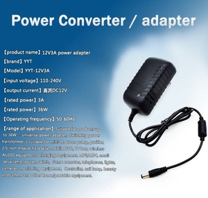 ファクトリーダイレクトAcDc電源アダプター複数のデバイス用の12V3A電源アダプター - Product Image 2