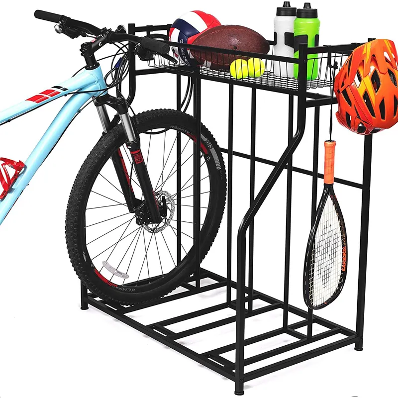 Présentoir de vélo en métal, support de vélo, crochet de rangement au sol, support de stationnement de vélo, vente en gros