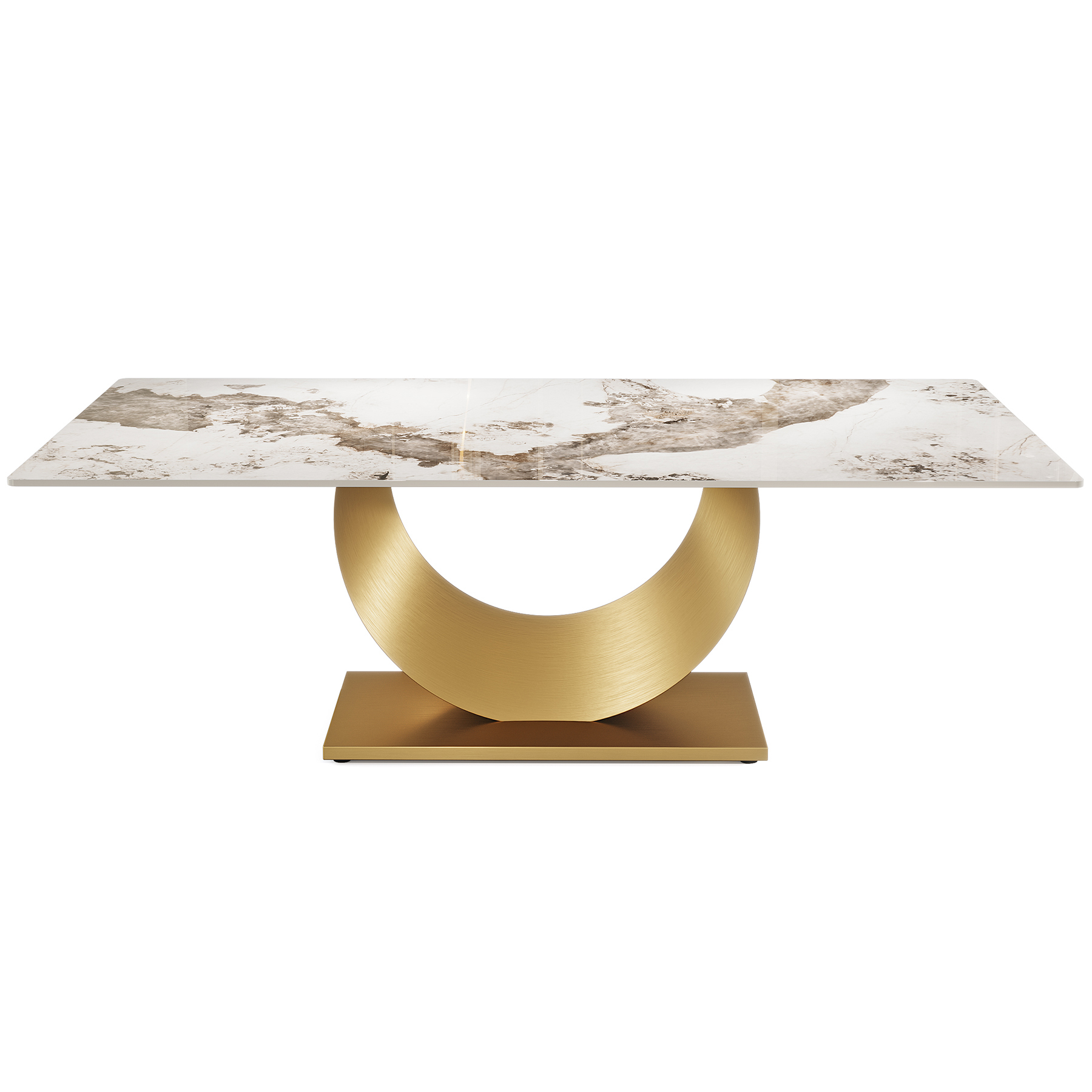 Plateau de table Pandora en ardoise + Or