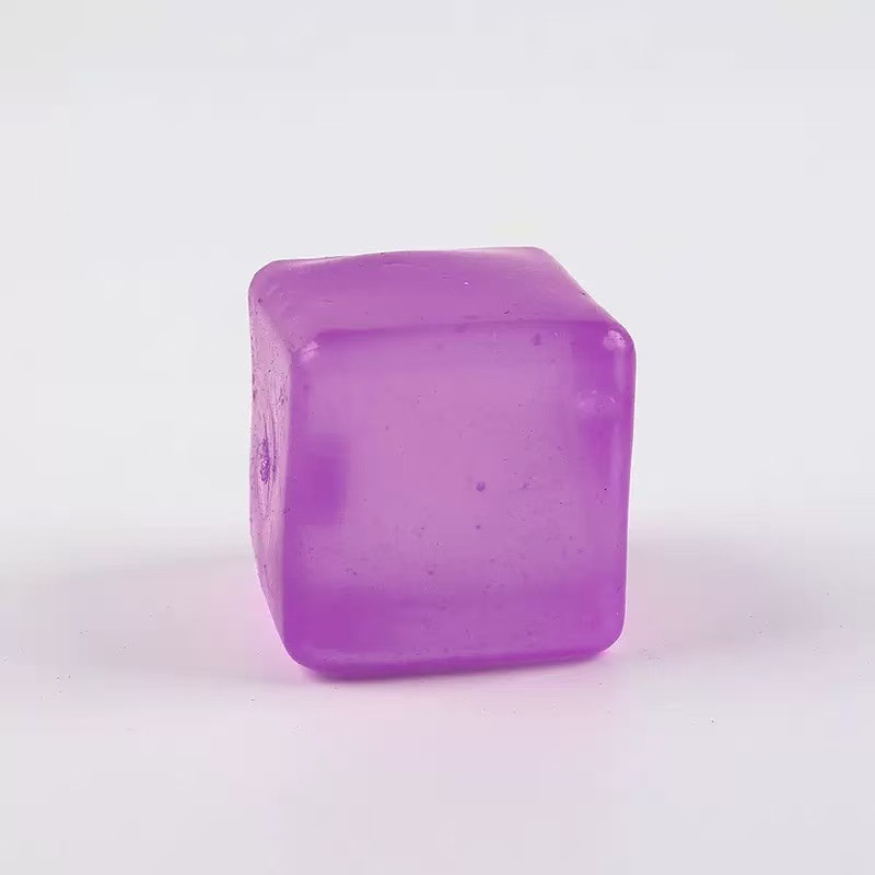 Cubo transparente maltosa-morado-5cm