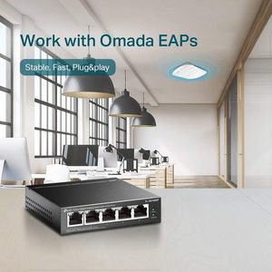 Industrieller 10-Gbit/s-Netzwerk-Switch mit 5 RJ45-Ports und Glasfaser geräten mit QoS-Funktion - Product Image 2