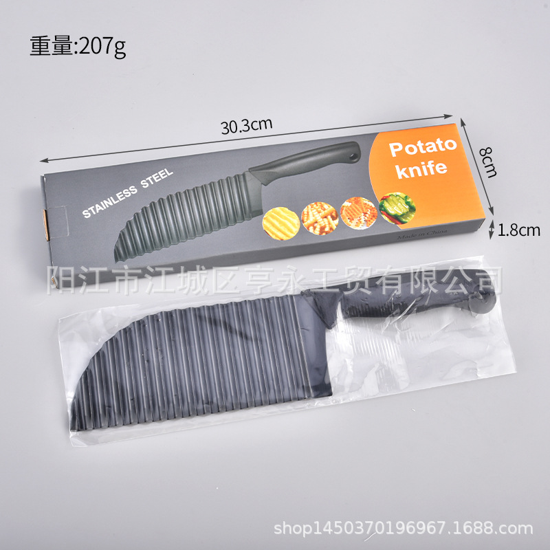 Mango plano negro, embalaje en caja de color.