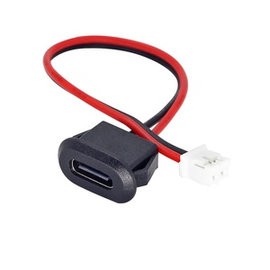 Snap in <strong>USB</strong> C Female to JST PH2.0 Connector 2Pin Open Wires Charging Cable <strong>USB</strong>-C Charger Port - Product Image 1