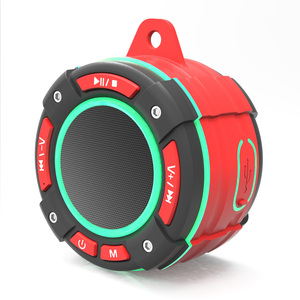 Vendedor caliente 5W IPX7 impermeable RGB altavoz inalámbrico portátil para Bluetooth con luz colorida para uso en computadora y teléfono móvil