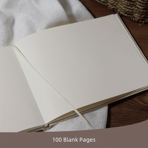 Elegant White Wedding Guest <strong>Book</strong> 2025 Design Paper Cover with Golden <strong>Script</strong> for Signatures &amp; for Polaroid Photos - Product Image 3