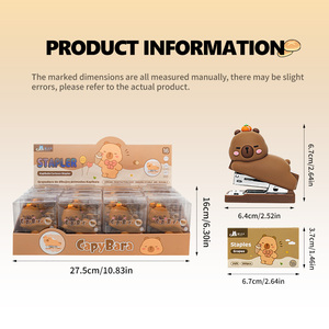 شبك كابيبارا figno.12 + شعيرات البول ، مجموعة أدوات مكتبية لطيفة للمكتب والدراسة - Product Image 2