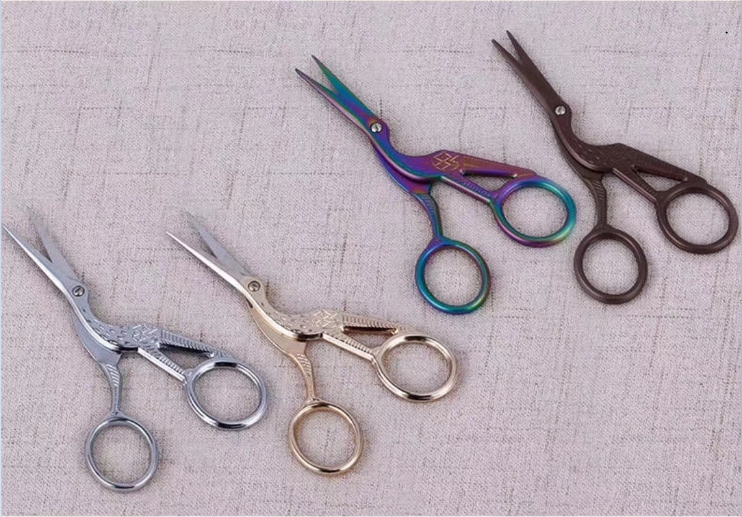 4.5 inch ZINC ALLOY handle craft scissors household small yarn scissors mini scissors 1.5MM 2CR13