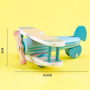Nhỏ Sáng Tạo Bằng Gỗ Trượt Máy Bay Cổ Điển Giáo Dục Đồ Chơi Cho Trẻ Em Mô Hình Thể Thao Đồ Chơi Với Nhai Tính Năng - Product Image 4