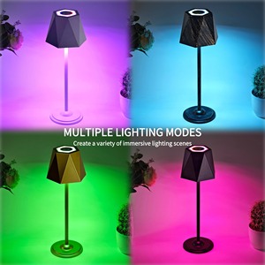 Şık tasarım RGB başucu lambası 3-Level karartma kompakt oturma odası komiteler partiler için çok yönlü çok renkli aydınlatma pil - Product Image 5