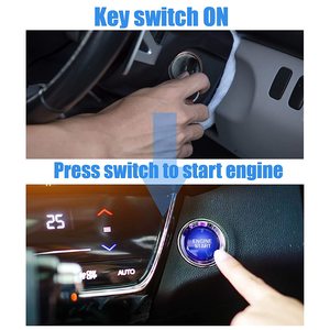 ユニバーサルイグニッションスイッチ12Vプッシュボタンスイッチ自動車エンジンスタートプッシュボタンスイッチイグニッションスターター - Product Image 6