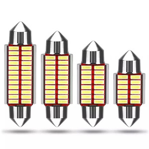 31mm 36mm LED projektör C10W Lens6 20 24 SMD kafa lambası ampulleri Kitght CANBUS hiçbir hata oto İç Dome Dome 00lm 12V evrensel - Product Image 1