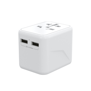 Universal Travel Ladegerät mit zwei USB-Steckdosen, elektrische Mehrfach steckdose in einem Netz stecker mit 2 USB-Anschlüssen Netzteil - Product Image 4