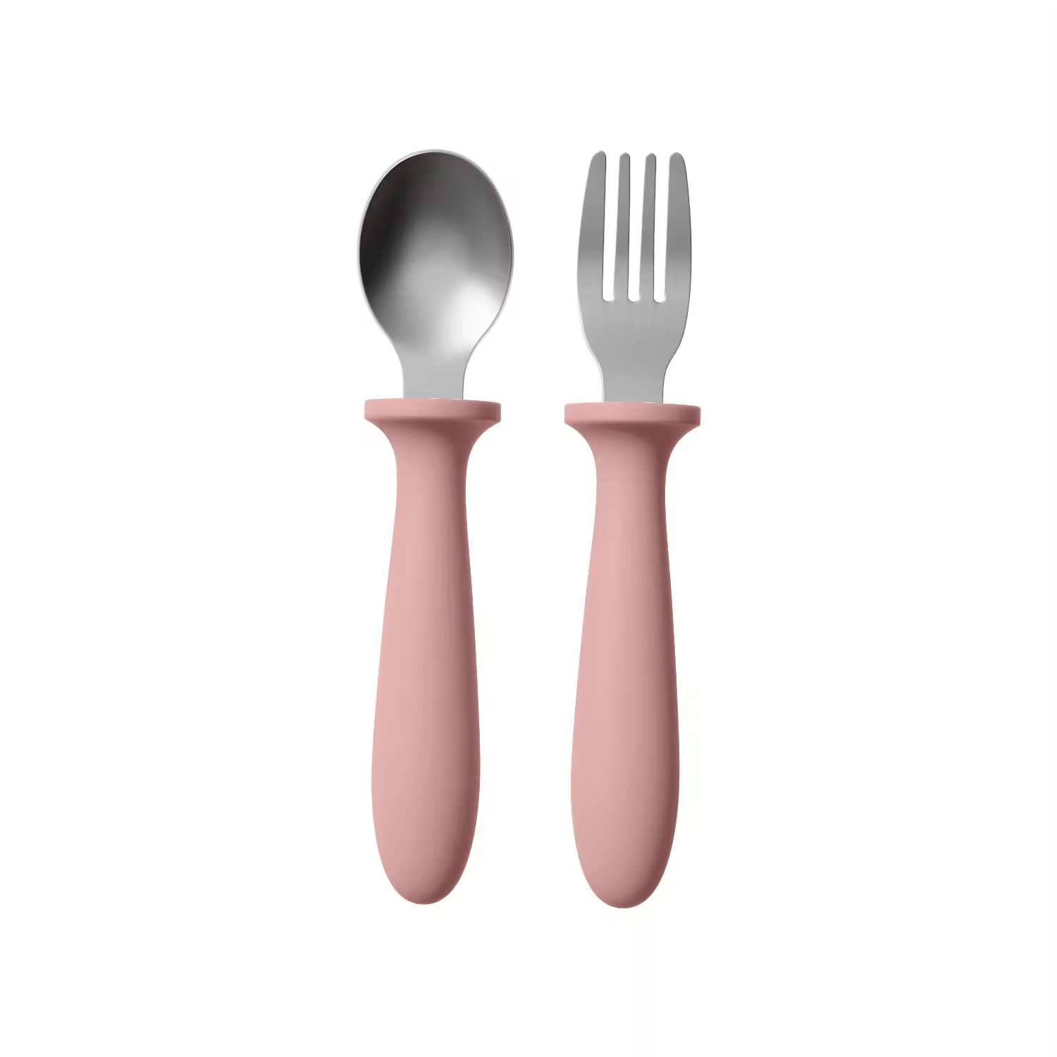 Ensemble petite cuillère et fourchette 304 abricot