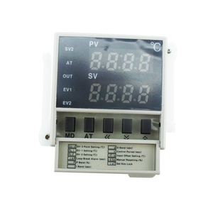 Controle de temperatura auto pid duplo, controle de instrumentos de temperatura