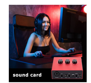 KTVDCガジェット用の新しいUSBサウンドカードミキサーオーディオインターフェースカードコンバーターアダプタープロフェッショナルコンピューターアクセサリー - Product Image 6