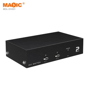 <strong>2</strong> in <strong>1</strong> Out DVI <strong>Switch</strong> <strong>2</strong> Port Digital DVI Switcher Box 2x1 Signal Transmit for Monitor - Product Image 1