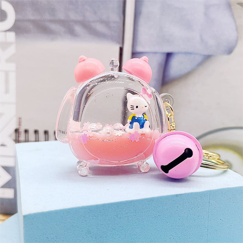 Despertador de leche-gatito rosa