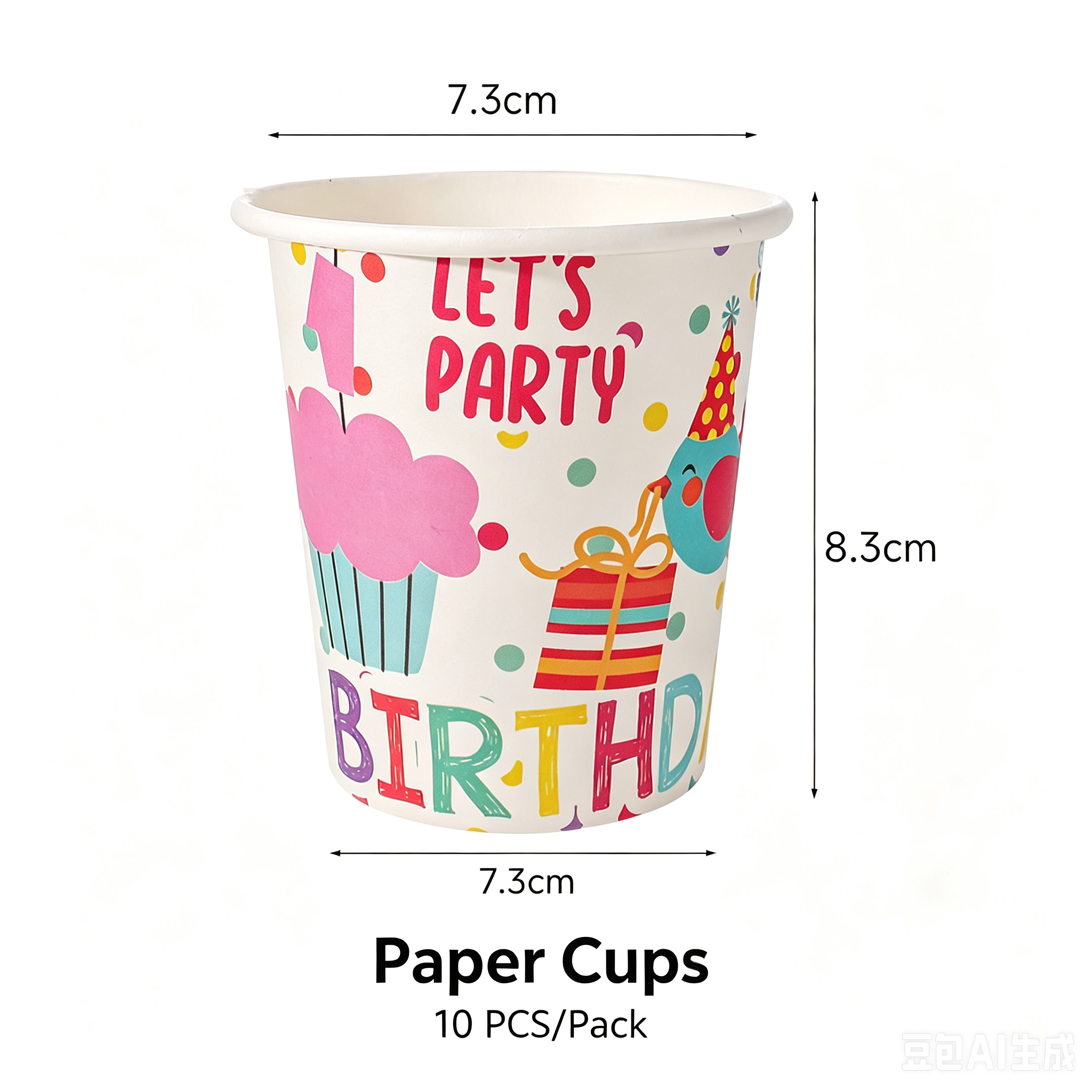 10 gobelets en papier