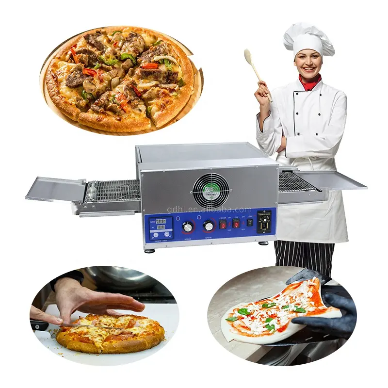 Henglian elektrikli teslimat Pizza fırını HDR-12 paslanmaz çelik ticari Pizza fırını satılık Pizza makinesi