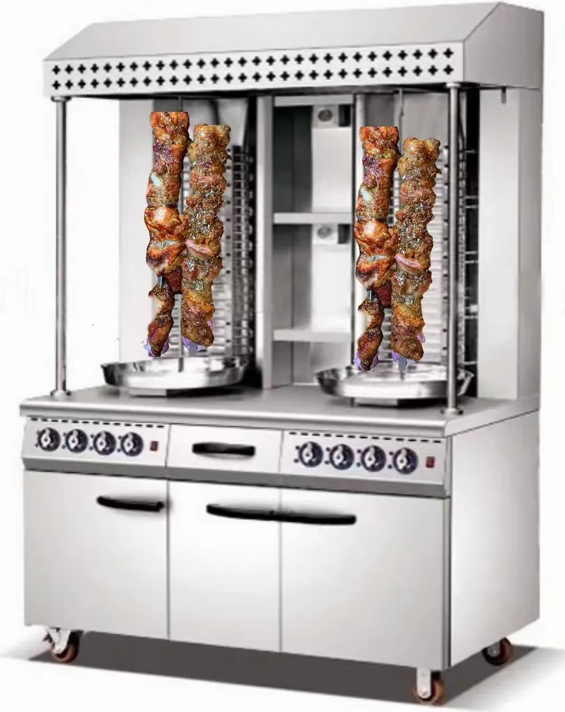 2023 yüksek kaliteli gaz kebap makinesi/Shawarma makinesi/Adana kebap makinesi/