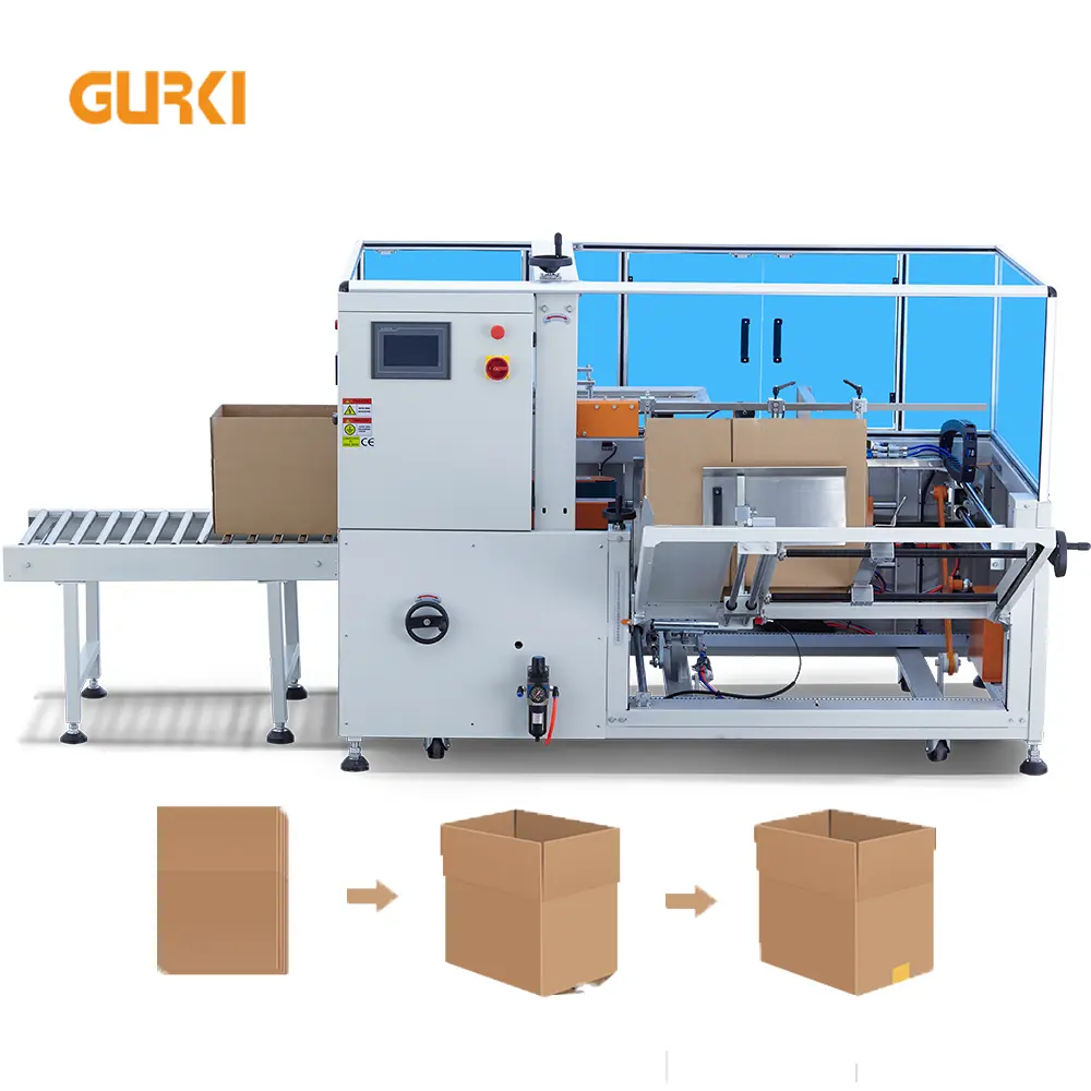 GURKI Max Speed 50 Cartons Carton Opening Machine Box Erector