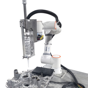Automatische 6-Achsen-Roboterkleberlösungen Kleben, das kol labor ative Roboter abgibt und klebt - Product Image 5