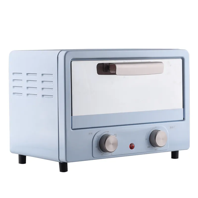 Mini horno eléctrico portátil de cocina, para Pizza Horno de convección, hornear pasteles y pan, 750w, 10L