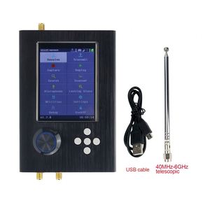 HackRF One R9 V2.0.0 + Portapack H2 + Telescopic Antenna + Data Cable SDR 1MHz-6GHz SDR Kit <strong>Black</strong> - Product Image 1