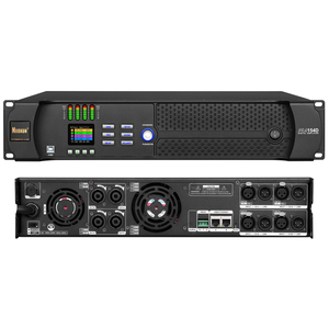 NUOXUN 1500W <span class=keywords><strong>DSP</strong></span> SMPS Amplificador de Alto-falante Profissional 4 Canais 8 Ohm Software Controle PFC Amplificador Eficiente para Alto-falantes
