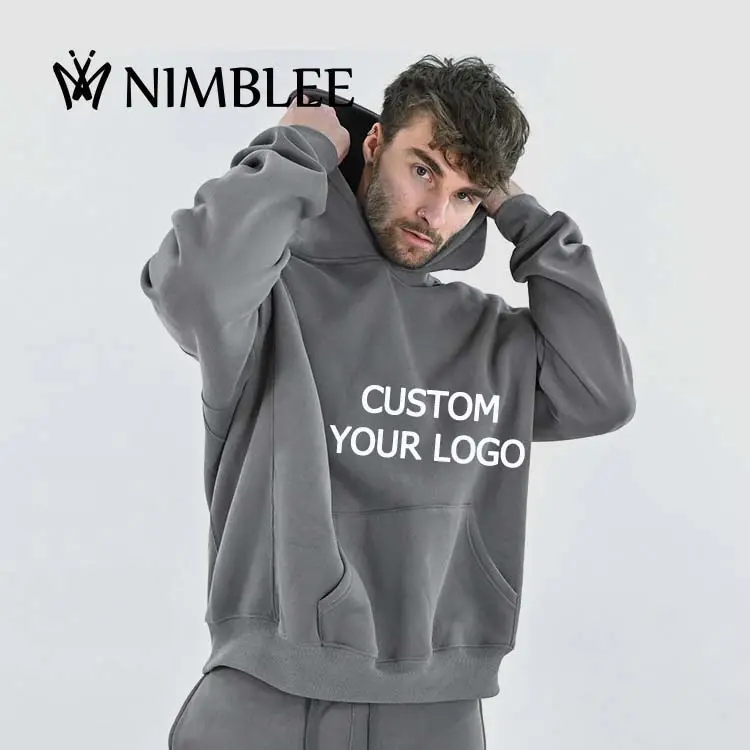 Inverno pesante personalizzato oversize pianura vuoto mens ricamo felpa con cappuccio pullover unisex bulk felpe con cappuccio da uomo