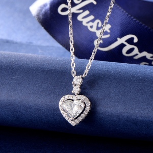 1ct 18k Real Gold Necklace Natural Diamond <strong>Chain</strong> Sets Wholesale 2.5 <strong>Gram</strong> Custom Tennis Heart Initial Necklace Wedding - Product Image 2
