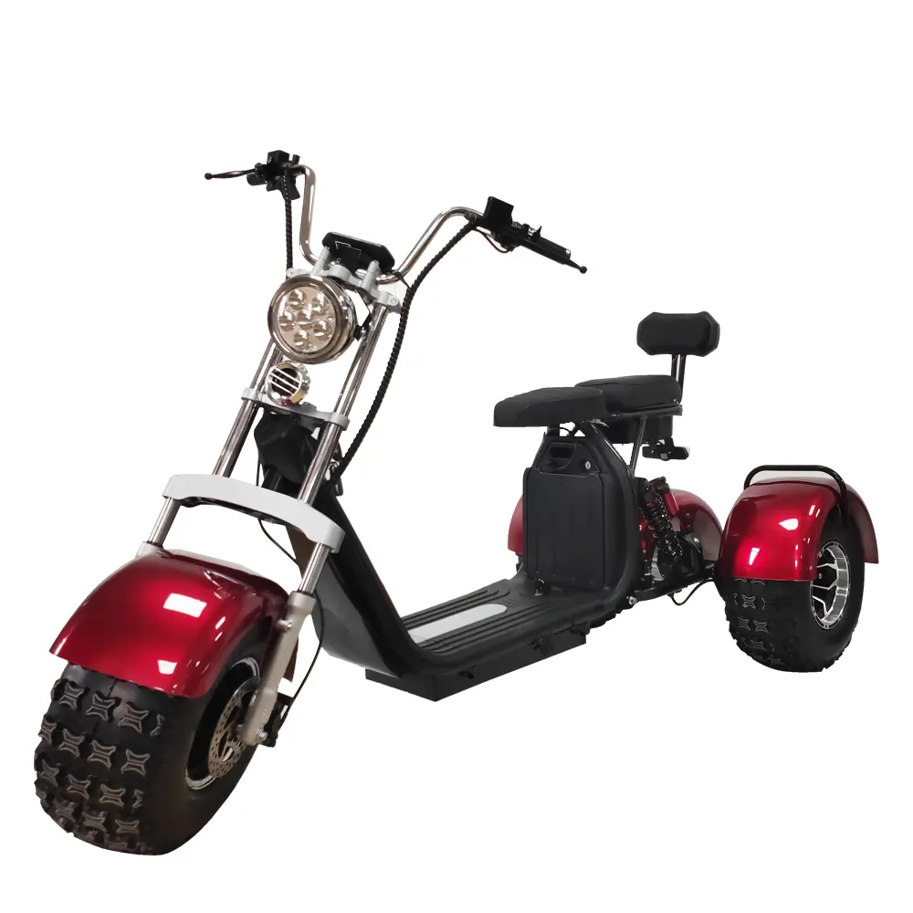 Toptan elektrikli motosiklet 3 tekerlekler elektrikli Scooter 15000W 2000W Citycoco
