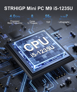 Mini Gaming <strong>Computer</strong> Intel 13th Gen <strong>Processor</strong> Core I7 1360P Core <strong>I5</strong> 1340U 2*2.5G Lan Linux 2*NVME HD 4k 60Hz Small Desktop PC