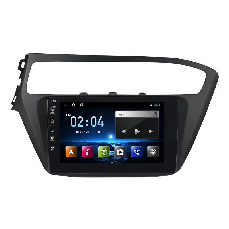 Mekede Voice Control Android 4 Core Ips 2.5D Screen Auto Radio Dvd-speler Voor Hyundai I20 2018 2019 2 + 32 Gb Gps Bt Navigatie