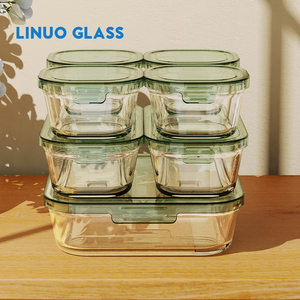 Linuo Odm OEM 7 <span class=keywords><strong>G</strong></span>ói Lò Vi Sóng Nhà Bếp Sử Dụng Đồ Dùng Nhà Bếp Lưu Trữ Nhà Kính Chịu Nhiệt Thực Phẩm Lưu Trữ Container Có Nắp Đậy - Product Image 4