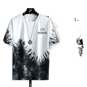 2023 Mùa Hè Người Đàn Ông Mới Thời Trang Ngắn Tay Áo Phù Hợp Với Nửa Tay Áo Hàng Đầu Giản Dị Cổ Tròn Xu Hướng <span class=keywords><strong>T</strong></span>-Shirt - Product Image 3