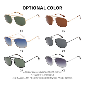 Ray Thương hiệu chất lượng cao ĐÔI CẦU Kính mát thời trang phân cực TAC ống kính UV400 ban kim loại Kính mát cho tất cả các hình dạng khuôn mặt - Product Image 6