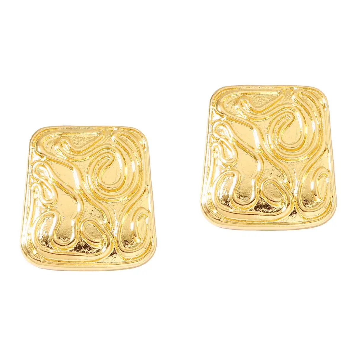 패션 보석 귀걸이 매달려 에나멜 다이아몬드 14 18K 금도금 숙녀 무료 배송 한국 나무 조각 귀걸이