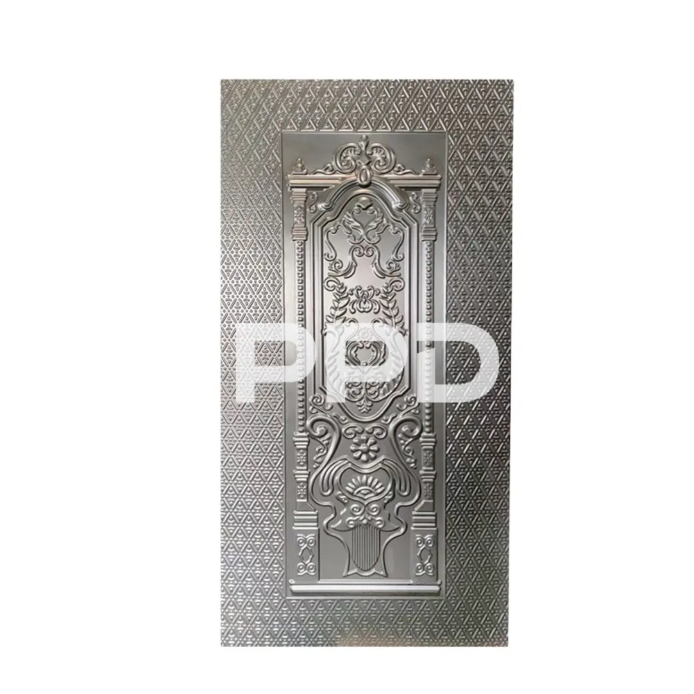 Prix direct usine bon marché Peau de porte en acier estampé laminé Peau de porte de conception 3D