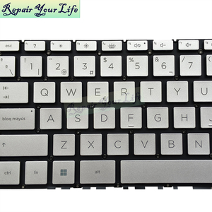 Backlit SP Spanish US English Laptop <strong>Keyboard</strong> for HP Pavilion 14-EH 13-BE M46021-071 <strong>Keyboard</strong> Brand New Silver