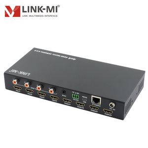 4x4 HDMI Matrix-Unterstützung 4 K60Hz, HDR10, 18 Gbit/s Video CCTV Matrix Switcher Unterstützt RS232/IP/Web GUI Control 4 in 4 Out